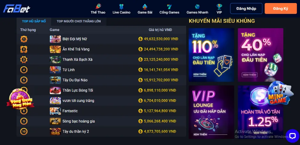 Ưu đãi chào mừng thành viên mới win33